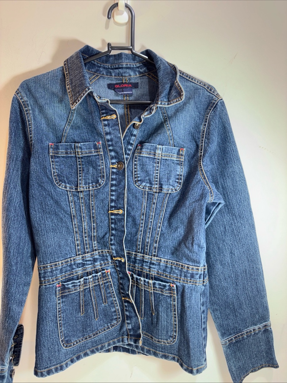 Gloria Denim Jacket - Classic Blue Jean Jacket. 876